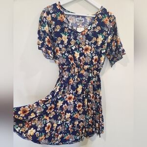 Floral Navy Dress
